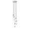 Z-Lite Arden Chandelier, 5-Light, 12 In.W x 12 In.H, Brushed Nickel/Clear 651P-5R-BN - alternate 1